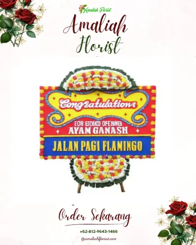 Bunga Papan Congratulation di Gantungan